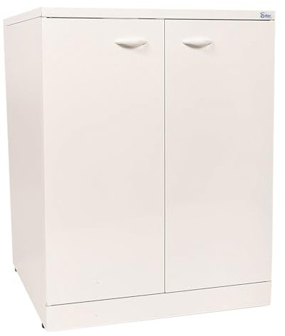 Bonussi Mobile Coprilavatrice da Esterno 68x68x88 cm in Alluminio Bianco