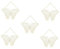DEARMAMY 5st Schmetterlings Schmuck Pylons Mesh-ohrringhalter Rosa Zimmerdekoration Staffeleien Zum Ausstellen Armband-organizer Schmetterlinge Schmetterling Wandaufkleber Golden Eisen