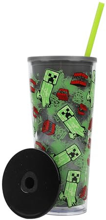 Bioworld Minecraft Creeper TNT Gobelet en plastique 760 ml