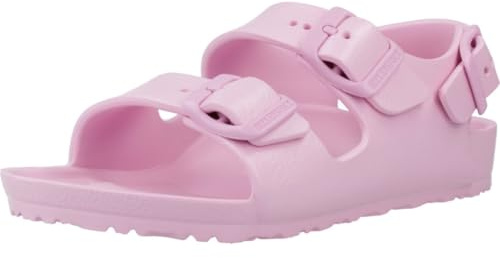 Birkenstock Milano Eva 1009353 Black Nero Sandali Bambino Fibbie Gomma