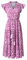 GRACE KARIN Damen Maxikleid Sommerkleid Boho Kleider Sommer Strandkleid Leicht und Luftig mit Taschen Lila Volksblumen XL
