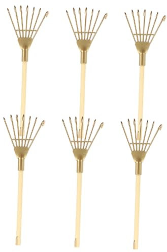 ifundom 6stücke Teiliges Miniaturrechen Aus Dekorative Handwerkskunst Für Weihrauchasche Vielseitige Pflanzwerkzeuge Für Altar Und Wohnaccessoires