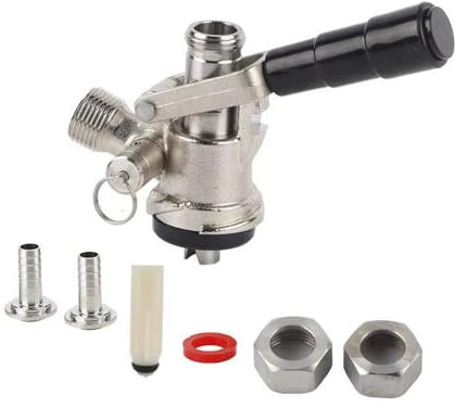 NJDQFA Coupleur De Type S, Accessoires De Brassage avec Soupape De Surpression, Conception d'angle R De Distributeur De Bière, pour Bar