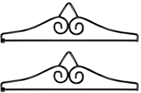 Jorzer 2Pcs Garden Flag Wall Hanger, Metal Garden Flag Stand Indoor and Outdoor Space-Saving Stable Multi-Use Banner Hanger for Backyard Lawn Porch Wall