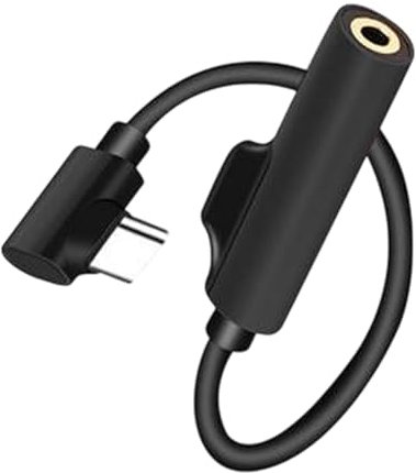 Adattatore jack per cuffie | Adattatore audio jack | Convertitore audio per auricolari | Splitter USB C Cavo AUX tipo C Audio | per telefoni cellulari, cavo audio da USB C a 3,5 mm per la