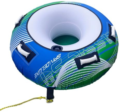 Qoukonao Gommoni da Traino e Tubi Nautici | Zattera Gonfiabile per Sci Nautico | Grande Tubo Nautico Ad Alta Resistenza Per Rafting In Spiaggia Nuoto Sci Nautico Wakeboard Sport Acquatici Lago Fiume