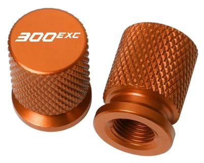 YIJIEBAO Passend for KTM TPI 300 EXC 300EXC TPI Six Days 2018-2022 2023 Zubehör Motorrad CNC Aluminium Reifenventil Luftanschluss Stem Abdeckkappe(Orange)
