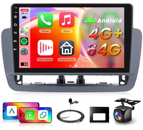 4G+64G Car Radio Stereo for Seat Ibiza Mk4 (6J) 2012–2015 5GWiFi DSP/32EQ | Hodozzy 9 1280P IPS Touchscreen Radio with Wireless Carplay Android Auto BT 5.0 GPS SWC FM Mirrorlink SWC Reverse Camera