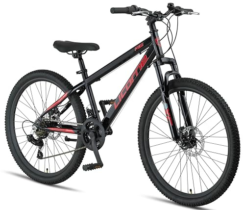 Licorne Bike Thunder Premium Mountainbike in 20, 24, 26, 27.5 und 29 Zoll Fahrrad für Mädchen Jungen Herren und Damen Discbremse