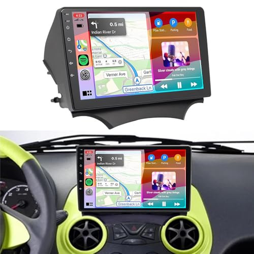2+64G Doppel Din Radio für Ford Ka 2008 2009 2010 2011 2012 2013 2014 mit Bildschirm Bluetooth, 9 IPS Touchscreen Autotradio mit Wireless Carplay Android Navi WiFi Rückfahrkamera FM/RDS Mirror Link