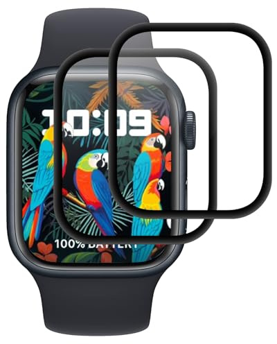 IQShield Protector de Pantalla para Apple Watch SE 3 / SE2 / SE 40mm Cristal Templado, 3D Cobertura Completa, Sensible al Tacto, Sin Burbujas, Vidrio Templado para iWatch 40mm, 2 Piezas