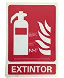 Ferretelix® Cartel PVC Fotoluminiscente Extintor 30 x 21 clase B homologado UNE 23035/4