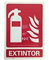 Ferretelix® Cartel PVC Fotoluminiscente Extintor 30 x 21 clase B homologado UNE 23035/4