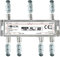 TronicXL - Distributore BK a 6 vie, cavo adattatore premium per antenna TV via cavo DVBC, ad esempio per Unitymedia Splitter Unicable 6 ingressi HD 4K HDTV DC passaggio FM radio satellitare