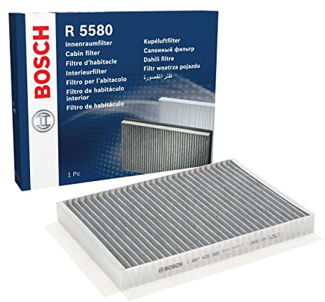 Bosch R5580 Activated Carbon Cabin Filter - Replacement Filter | Against Unpleasant Smells, Pollen and Dust for Cleaner Air Inside the Vehicle