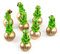Logbuch-Verlag 8 kleine Geschenke Glücksbringer Silvester Viel Glück 2025 Frösche Neujahr grün Gastgeschenke Deko 5 cm Figur
