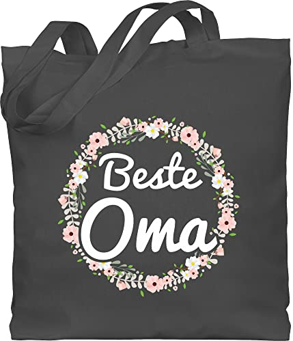 Baumwolltasche - Taschen - Beste Oma I Geschenk Oma Geschenkidee Omi Beste - Unisize - Dunkelgrau - geschenke für uromas gifts for grandmas omas om beutel omatagsgeschenk grandma gift großmutter