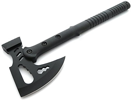 KS-11 42cm Black Axe multifunktions Hammer Downrange Tactical Tomahawk Typ M48 Jagd Camping Angel Outdoor Survival Busch Axt Beil Messer mit Coduratasche