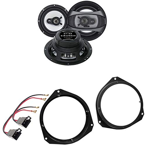 Lautsprecher Einbauset kompatibel mit FIAT Punto 188 Tür vorne Crunch GTI-62 2-Wege Koaxial 16,5 cm 4 Ohm