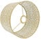 Luxshiny Stehlampe Lampenschirm Metall Lampenschirm Vintage E27 E14 Tischlampe Wandlampe Wandleuchte Pendelleuchte Kronleuchter Deckenleuchte Schirm für Schlafzimmer Wohnzimmer Deko Gold