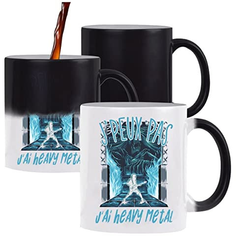 Mug Magique J'peux pas Heavy metal | Tasse Humour