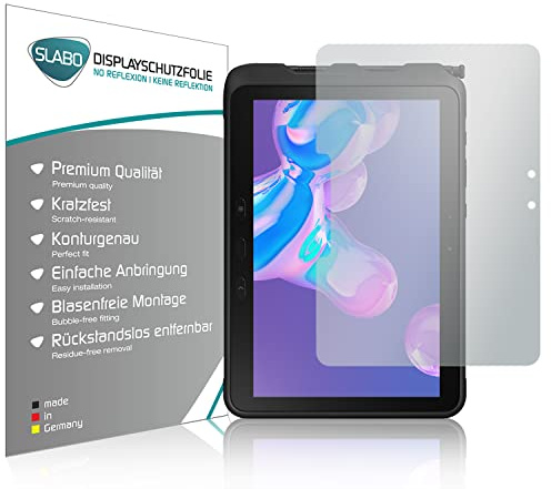 Slabo 2 x Displayschutzfolie kompatibel mit Samsung Galaxy Tab Active Pro (LTE | Wi-Fi) (SM-T540 | SM-T545) Displayschutz Schutzfolie Folie No Reflexion | Keine Reflektion MATT