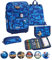 Belmil Premium Comfy Plus ergonomisches Schulranzen Set 5 - teilig, für kleine Kinder/Erstklässler - STAEDTLER, Brustgurt, Hüftgurt, Magnetverschluss (405-73/P/S) (Glacier Blue)