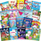 OSIMIG 20 Stück Mini Malbücher für Kinder, Malbuch Kinder Hochzeit Kindergeburtstag Party, Malbücher Kinder Set Enthält Themen wie Tier, Einhorn, Meerjungfrau, Dinosaurier, Ozeanwelt