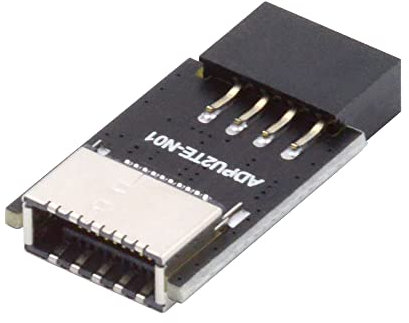 NFHK USB 3.1 Front Panel Socket Key-A Type-E to USB 2.0 9Pin 10Pin Mainboard Header Male Extension Adapter