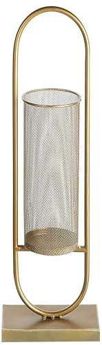 Glam Candle Holder 73 cm Metal Accent Piece Gold Bohol