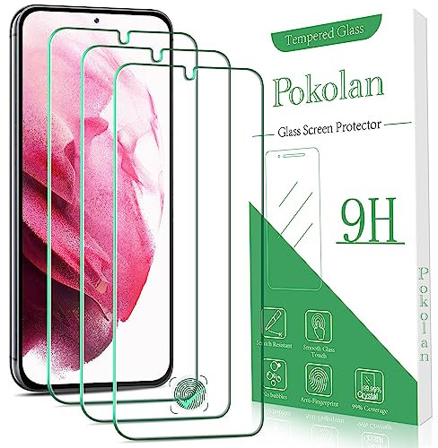 Pokolan 3-Unidades Protector Pantalla para Samsung Galaxy S23 5G, Cristal Templado, Dureza 9H, 0.33 mm Ultra Transparente, Sin Burbujas, Antiarañazos, Antihuellas, Ultra Resistente