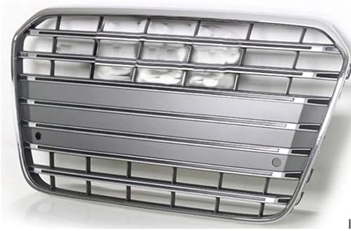 LUCKQ Auto Front Kühlergrille Frontstoßstange Radiator Kühlergrille Mittelnetz Grilles, Für Audi A6/S6 C7 2012-2015 Stil Auto Frontstoßstange Grill