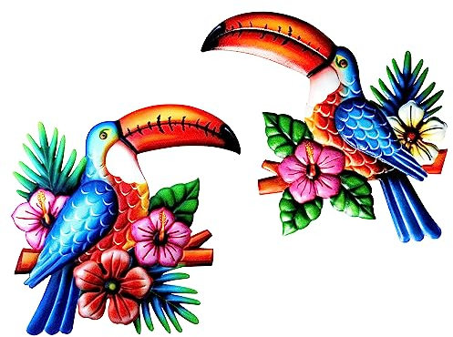 SUNNEKO 2 Stücke Metall Wanddeko Wand Deko Gartendeko Wohnzimmer Garten Dekoration gartendekoration wanddekoration Skulptur Statuen Home Dekorationen