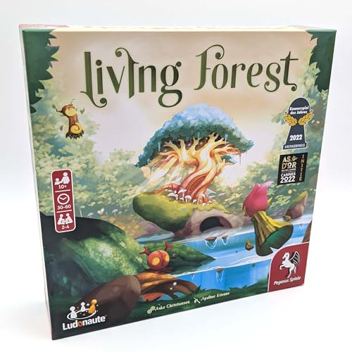 Living Forest Brettspiel – Strategiespiel mit Naturthema für Kinder und Erwachsene – ab 8 Jahren – 2–4 Spieler – durchschnittliche Spielzeit 40 Minuten – hergestellt von Ludonaute