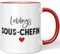 JUNIWORDS Tasse, Lieblings-Sous-Chefin, Rot (7768820)