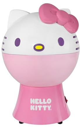 Hello Kitty Popcorn Maker (1 Set) – Cute Pastel Pink Hot-Air Popcorn Popper – Perfect for Movie Nights, Home Theaters & Parties