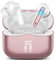 Cuffie Bluetooth, Auricolari Bluetooth 5.3 Stereo HiFi con 4 HD Mics, Mini Cuffie Wireless Cancellazione Rumorecon, Cuffiette Bluetooth per Androide/iOS, USB-C, 40H Earbuds IP7 Impermeabili, Oro Rosa