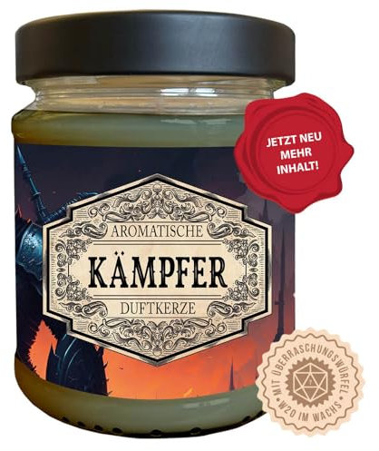 Rollenspiel Klassen Duftkerze mit Überraschungswürfel (Kämpfer)