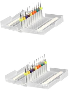 DOITOOL Juego De 20 Brocas De Carburo De Tungsteno De 10 Tamaños Surtidos Para Grabar Metales.