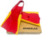 DORSAL Lifeguard Schwimmende Schwimmflossen (Flippers), Rot, Gelb, Größe L – Herren Größe 10–11