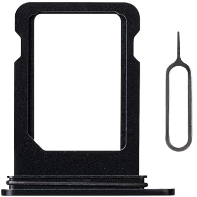 Risidamoy Single SIM Card Tray Midnight US Version for iPhone 13 Mini Replacement with SIM Ejector Sim Card Tray Holder Adapter Repair Replace Mobile Phone for iPhone 13 Mini A2626 A2628 A2629 A2630