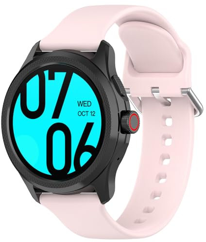 Silikon Armband für Ticwatch Pro 5/Pro 5 Enduro/Atlas, 24mm Sport Armbänder Uhrenarmband, Ersatzarmband für Suunto 7/9/9 Baro/D5, für Garmin Venu X1