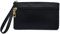 FuninCrea Portefeuille Femme Longue avec 2 Poches Zippées, Porte Monnaie Femme Cuir Porte Feuilles pour Femme, Porte Feuille Femme Solide Porte-Cartes Pochette à Poignet avec Sangle de Poignet