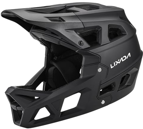 Kavolet Mountainbike-Helm Fullface für Erwachsene, Racing Downhill MTB-Helm für Männer Frauen, Fahrradhelm Erwachsene Radhelm mit Visier, Belüftungsöffnungen, Kopfumfang von 55-58 cm