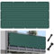 Balkonbespannung 180 x 960 cm Windschutz Sonnenschutz Blickdicht Privafence Sichtschutz Markise mit Kordel für Den Zaun Balkon, Dunkelgrün