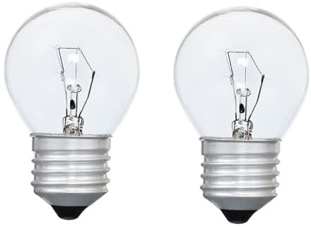 ShuoHui Lampada da forno E27 a 300 gradi resistente al calore, 230 V, per forno G45, dimmerabile, 400 lm, luce bianca calda, 2700 K, 45 mm, Globe Clear Oven Lamp E27 G45 per forno, lampada lava,