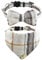 UYRVAPE 2pcs Katzenhalsbänder mit Glocken Abnehmbare Fliege Bandana, Kätzchen Halsband Katze Bandana Hundefliege, Katzenhalsband mit Glöckchen und Fliege, Kariertes Katzen halsbänder mit Schleife