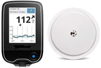 14 Days Smart Continuous Glucose Monitoring Sensor works with app and Transparent Self Adhesive Patch Sticker, Waterproof & Breathable, Fix Your Sensor On Arm (Pack of 1)