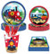 ZPSOSPZ Train Party Tableware Set, Train Party Supplies, 90pcs Train Birthday Decoration Set, Train Party Plates Cups and Napkins Train Themed Party Decorations Tableware for Boys Girls Kids