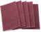 ZenithAur 5pcs Scouring Pad Industrial Abrasive, Hand Scotch Brite Finishing Pads for Polishing Cleaning (Red)